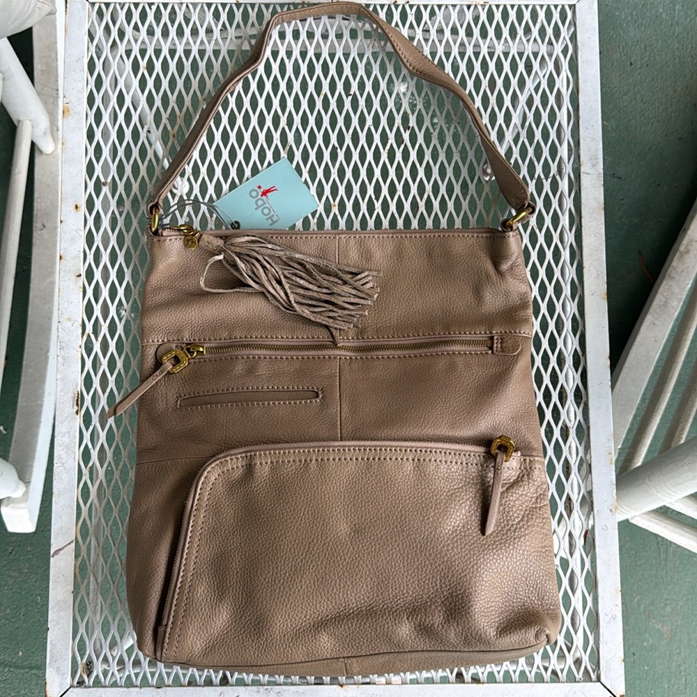 HOBO Flint Mushroom Soft Supple Leather Bag Purse New w Tag